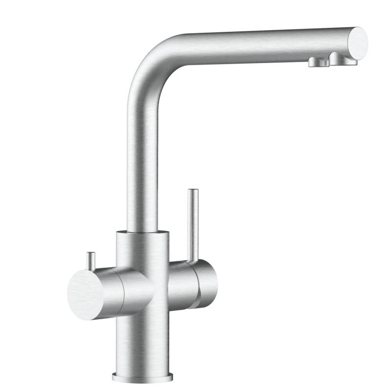 VIZIO Kurzversion 5 Wege Wasserhahn Küchenarmatur Edelstahl Massiv mit 360° Schwenkbarem L Auslauf Gebürstet VIZIO Kurzversion 5 Wege Wasserhahn Küchenarmatur Edelstahl Massiv mit 360° Schwenkbarem L Auslauf Gebürstet von Vizio