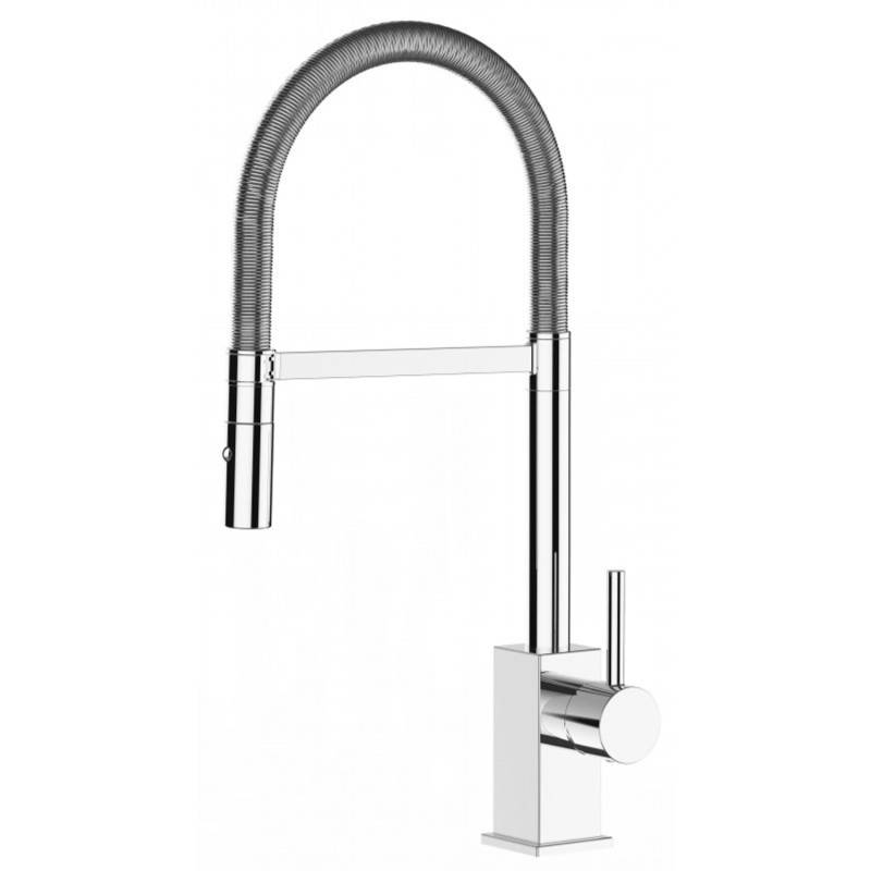 VIZIO Wasserhahn Küchenarmatur QU mit 360° Schwenkbarem Auslauf Abnehmbare 2 Strahl Handbrause Verchromt von Vizio