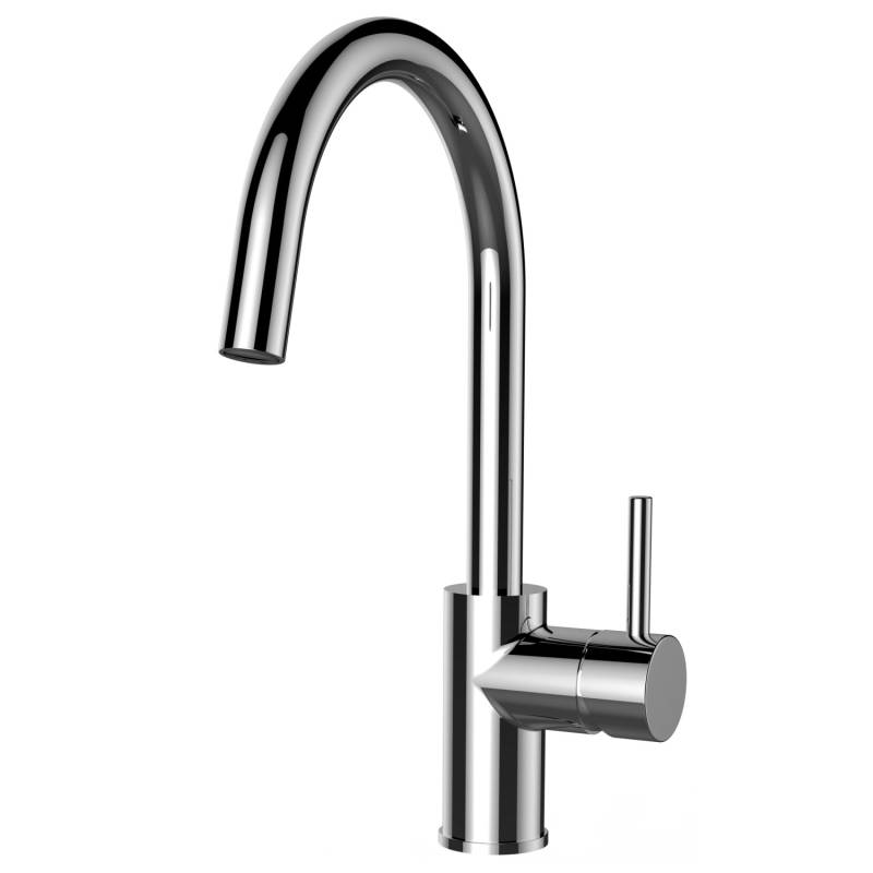 VIZIO Wasserhahn Küchenarmatur SAM mit 360° Schwenkbarem U Auslauf Verchromt von Vizio