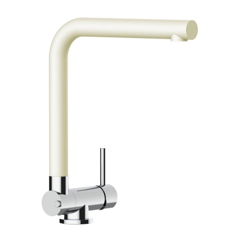 VIZIO Wasserhahn Vorfenster Küchenarmatur Umklappbar 45 CM mit 360° Schwenkbarem L Auslauf Verchromt   Sand Beige von Vizio