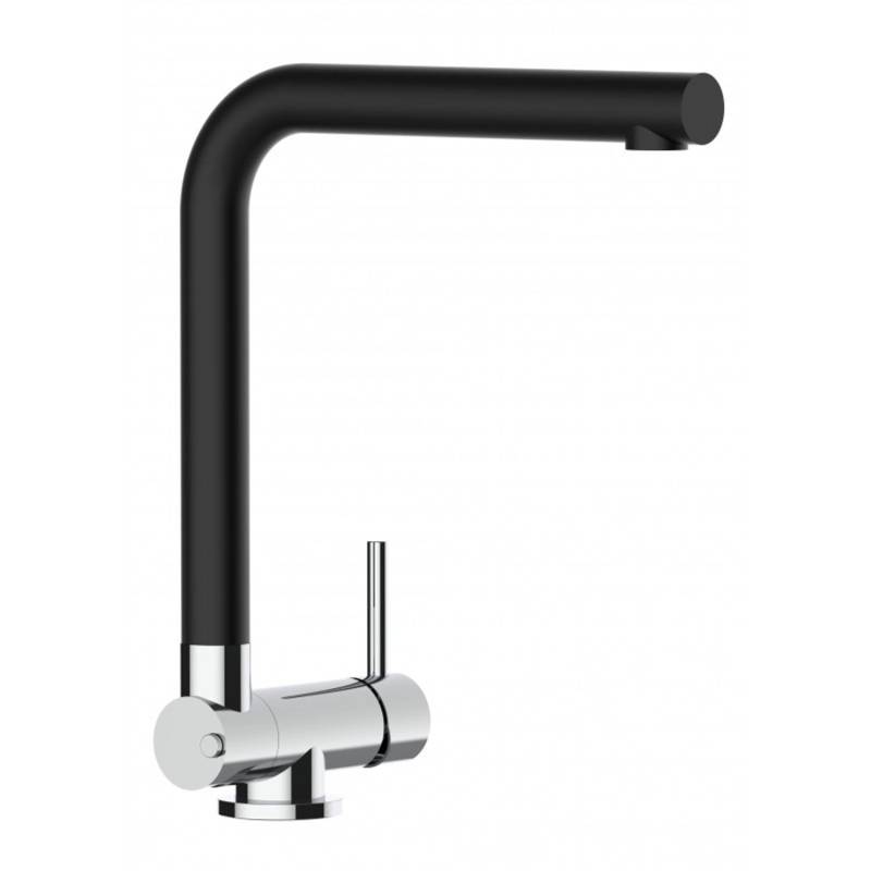 VIZIO Wasserhahn Vorfenster Küchenarmatur Umklappbar 45 CM mit 360° Schwenkbarem L Auslauf Verchromt Schwarz Granit VIZIO Wasserhahn Vorfenster Küchenarmatur Umklappbar 45 CM mit 360° Schwenkbarem L Auslauf Verchromt Schwarz Granit von Vizio