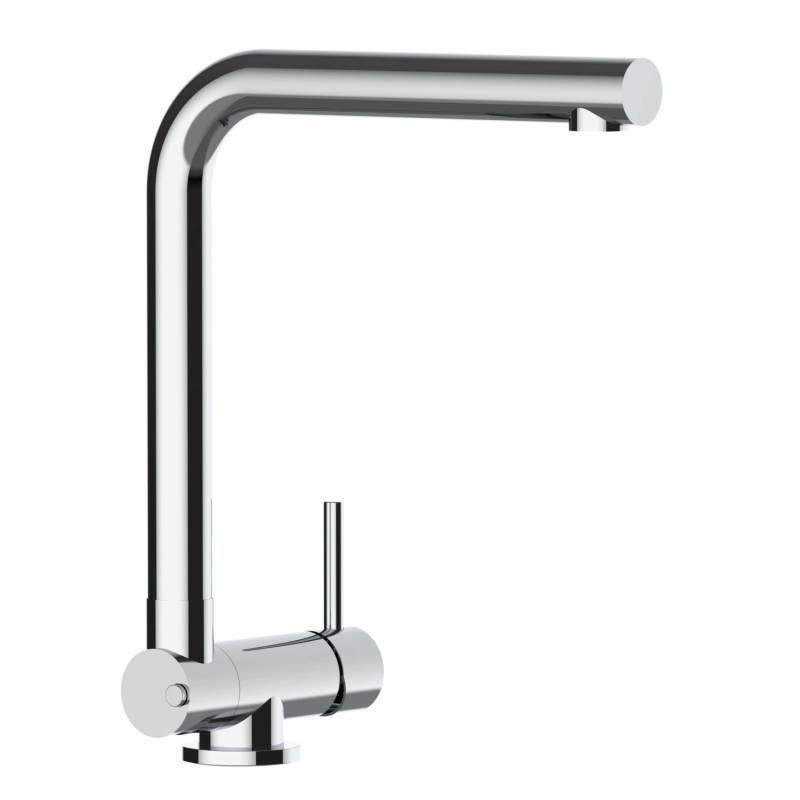 VIZIO Wasserhahn Vorfenster Küchenarmatur Umklappbar 45 CM mit 360° Schwenkbarem L Auslauf Verchromt von Vizio