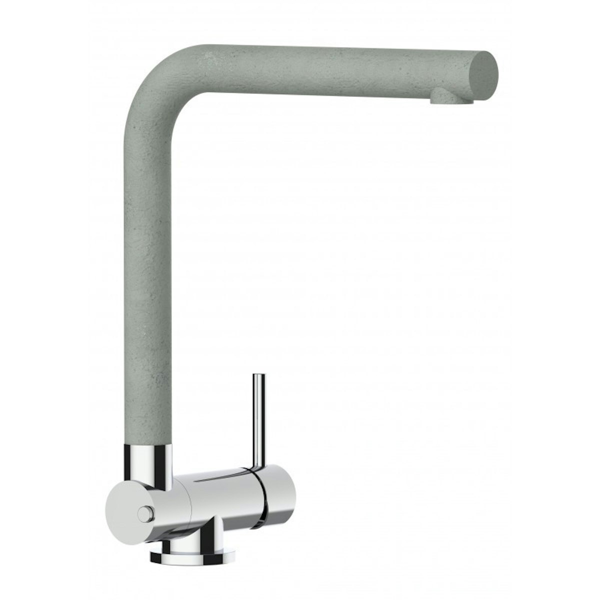 Wasserhahn Vorfenster Küchenarmatur, Umklappbar 4,5 CM, mit 360° schwenkbarem L-Auslauf, Verchromt / Zement Granit von Vizio