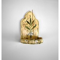 Keramik Wand Altar Regal Boho Blumen Design Handmade Home Decor von VizionsByVee