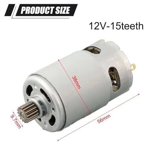 13T 15T Motor Zahnrad RS550 Ersatzmotor kompatibel mit 12 V 14. 4 -V -Kabelbohrer und Schraubendreher(12v-15teeth) von VjSLwPL