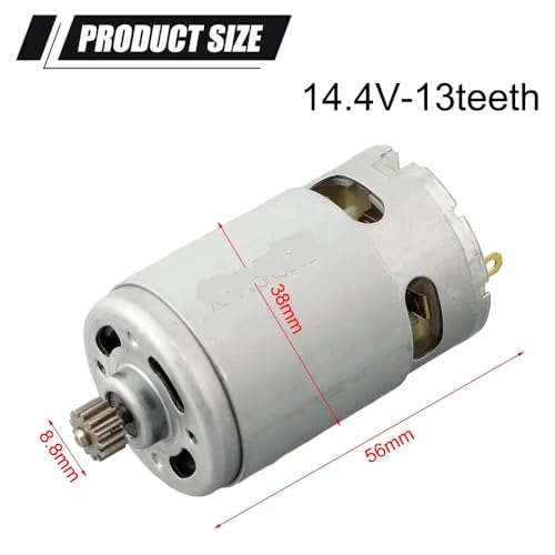 13T 15T Motor Zahnrad RS550 Ersatzmotor kompatibel mit 12 V 14. 4 -V -Kabelbohrer und Schraubendreher(14.4v-13teeth) von VjSLwPL