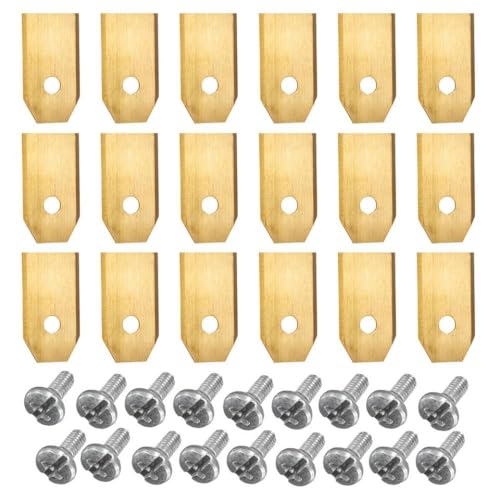 18 30 Prozent Rasenmäher Ersatz schneiden Edelstahlmäherschneider kompatibel mit Rasenmäher Automower(30PCS Gold) von VjSLwPL