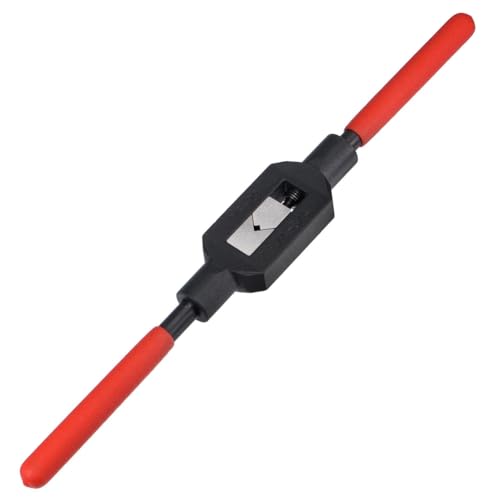 Vjsujehgy 1 Stück Verstellbarer Gewindebohrergriff Gewindeschneiderhalter Reibahle Handgewindeschneidwerkzeug Stahl für 1/4-3/4 (UNC/UNF) / Metrische M5-M20 Gewindebohrer von Vjsujehgy