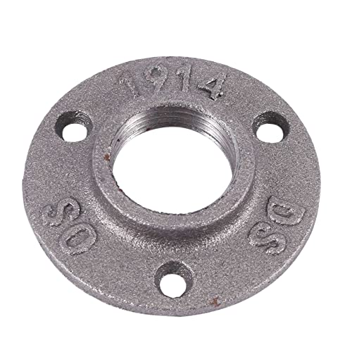 Vjsujehgy 1 Temper Guss Flansch Aus Gusseisen, Industrielle Rohr Flansche für Schwarze Rohre und FormstüCke mit Gewinde 1 StüCk von Vjsujehgy