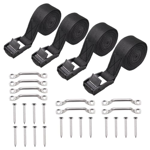 Vjsujehgy 1 X 4 Fuß Batterie-Spanngurt-Set mit Nockenschnalle Aus Edelstahl, Halterung und Schrauben für Boote, Gepäckgurte, Autos, Langlebig, Einfache Installation, Einfach zu Bedienen Vjsujehgy 1 X 4 Fuß Batterie-Spanngurt-Set mit Nockenschnalle Aus Edelstahl, Halterung und Schrauben für Boote, Gepäckgurte, Autos, Langlebig, Einfache Installation, Einfach zu Bedienen von Vjsujehgy