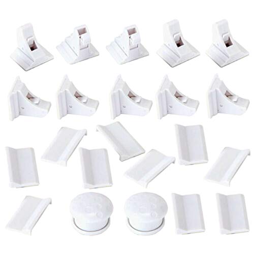 Vjsujehgy 10 + 2 Magnetische Schrank Kinder Sichere Schränke Schublade Unsichtbare Kinder Baby Sicher Fang von Vjsujehgy