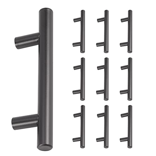 Vjsujehgy 10 Pack 5 Schrank Zieht Matt Schwarz Edelstahl KüChen Schrank Griffe Schrank Griffe 5 LäNge, 3 Loch Zentrum von Vjsujehgy