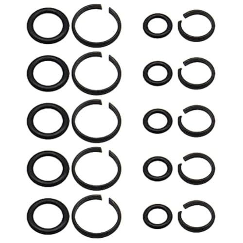 Vjsujehgy 10 Sätze Sicherungsringe für Schlagschrauber 1/2 und 3/8 mit O-Ring, Kompatibel mit Elektroschraubern/Druckluftschraubern Vjsujehgy 10 Sätze Sicherungsringe für Schlagschrauber 1/2 und 3/8 mit O-Ring, Kompatibel mit Elektroschraubern/Druckluftschraubern von Vjsujehgy