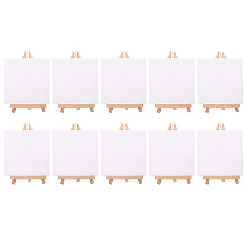 Vjsujehgy 10 Set KüNstler Mini Leinwand Set Malerei DIY Zeichnung Kleiner Tisch Staffelei Geschenk von Vjsujehgy