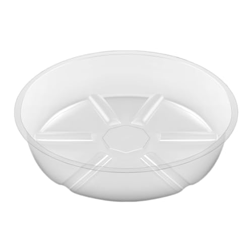 Vjsujehgy 10 Stück 6 Transparente Blumentopf-Untersetzer Aus Kunststoff für Zimmerpflanzen, Pflanzentropfschale für Töpfe von Vjsujehgy