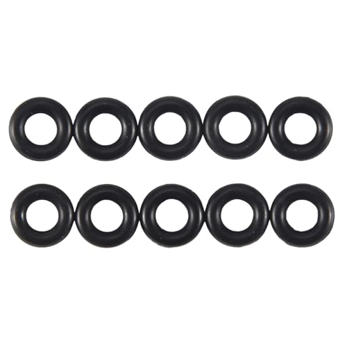 Vjsujehgy 10 Stueck Schwarz Gummi Oil Seal O Shaped Ringe Dichtung Unterlegscheiben 8x4x2 mm von Vjsujehgy