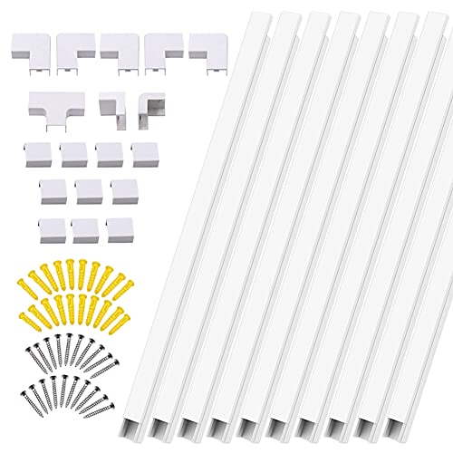 Vjsujehgy 10 Stücke PVC Kabel kanal Kabel abdeckung Raceway Wand Kabel management Elektrischer Cache Kabel kanal Draht abdeckung Wasserdicht von Vjsujehgy
