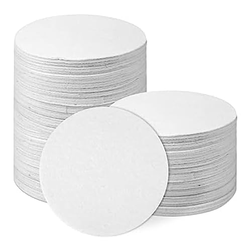 Vjsujehgy 100 Stück Mikrowellen-Ofenpapier Rund, 4,7-Ofenpapier-Regalpapier für DIY-Glasschmelzhandwerk von Vjsujehgy