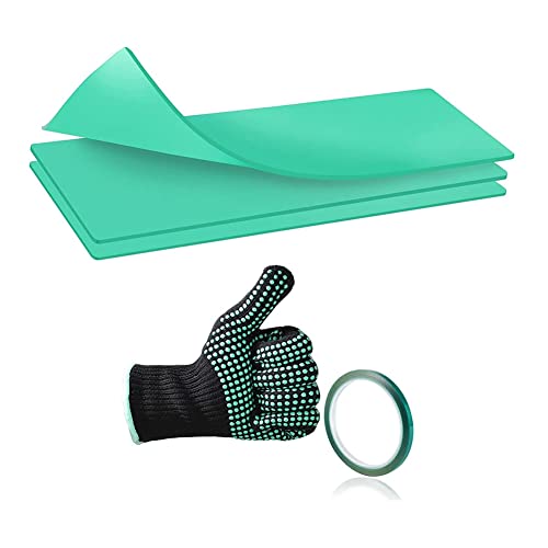 Vjsujehgy 11 X 4,72 Sublimationsbecher mit HitzebestäNdigem Handschuh und Klebeband, Silikonfolie für Sublimationsbecherrohlinge von Vjsujehgy