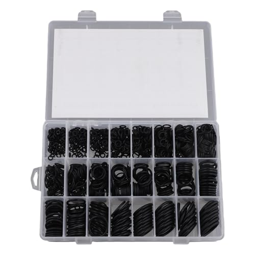 Vjsujehgy 1200-Teiliges O-Ring-Dichtungsset Aus Schwarzem Gummi, O-Ring-Sanitärdichtung, Ölbeständig, Hochtemperatur-O-Ring-Set Vjsujehgy 1200-Teiliges O-Ring-Dichtungsset Aus Schwarzem Gummi, O-Ring-Sanitärdichtung, Ölbeständig, Hochtemperatur-O-Ring-Set von Vjsujehgy