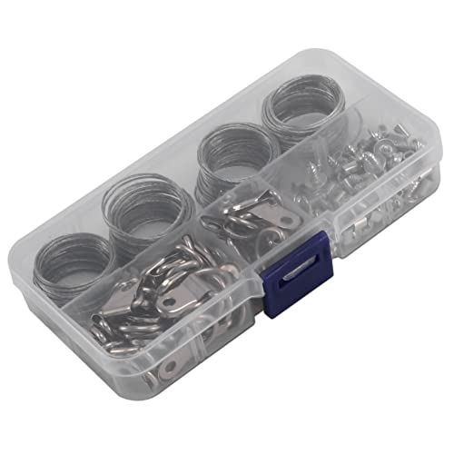Vjsujehgy 124 StüCk Bild HäNgend Seil Kit, Foto Rahmen Hanging Kit, Bild HäNgend Kit mit NäGeln für die Wandmontage von Vjsujehgy