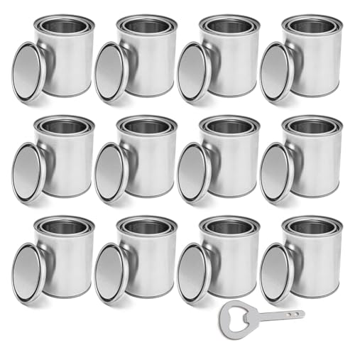 Vjsujehgy 12er-Pack Leere Farbdosen mit Deckel, 0,4-Quart-Dose, Ungefütterter Farbeimer, Ungefütterter Farbeimer für Bastel- und Heimwerkerprojekte Vjsujehgy 12er-Pack Leere Farbdosen mit Deckel, 0,4-Quart-Dose, Ungefütterter Farbeimer, Ungefütterter Farbeimer für Bastel- und Heimwerkerprojekte von Vjsujehgy