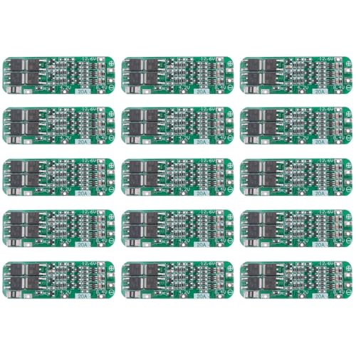 Vjsujehgy 15 STÜCKE 3S 20A Lithiumbatterie 18650 LadegeräT PCB Schutzplatine 18650 Li-Ionen-Batterielademodul 11,1 V 12 V 12,6 V von Vjsujehgy