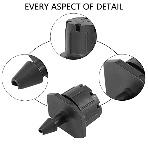 Vjsujehgy 150 StüCk Verstellbare BewäSserungstropfer Sprinkler 1/4 Emitter Tropfer Mini TropfbewäSserungssprinkler für Rasen von Vjsujehgy