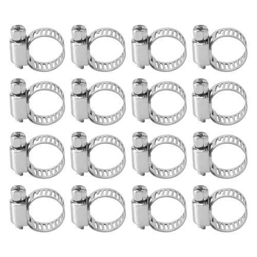 Vjsujehgy 16 Stk Edelstahl Einstellbare Auto Kraftstoff Schlauchschelle Rohr Dicht Clip 6-12 mm Vjsujehgy 16 Stk Edelstahl Einstellbare Auto Kraftstoff Schlauchschelle Rohr Dicht Clip 6-12 mm von Vjsujehgy
