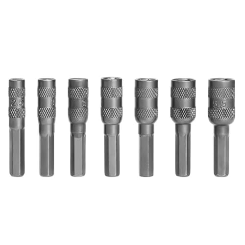 Vjsujehgy 2,5 mm - 5,5 mm 6-Innensechskant-Steckschlüsseleinsatz H4 mit Sechskantschaft, Metrischer Schraubendreher-Bohrer für Autoreparaturen Vjsujehgy 2,5 mm - 5,5 mm 6-Innensechskant-Steckschlüsseleinsatz H4 mit Sechskantschaft, Metrischer Schraubendreher-Bohrer für Autoreparaturen von Vjsujehgy