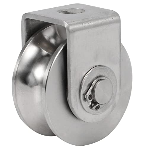 Vjsujehgy 2-Rollenradlager U-Nut-Riemenscheiben Abnehmbares Hochleistungs-Rillenrad für Materialhandhabung und Bewegung von Vjsujehgy