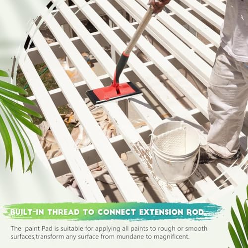 Vjsujehgy 2 Stück Beize-Pads zum Auftragen Von Farbe mit, Deck-Beize-Applikator für Längeres Auftragen Von Beize-Farbversiegelung Vjsujehgy 2 Stück Beize-Pads zum Auftragen Von Farbe mit, Deck-Beize-Applikator für Längeres Auftragen Von Beize-Farbversiegelung von Vjsujehgy