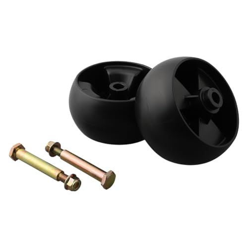 Vjsujehgy 2 Stück Deckräder, 5 Deckräder und Achsbolzen für/Aufsitzmäher, Gartenmaschine von Vjsujehgy