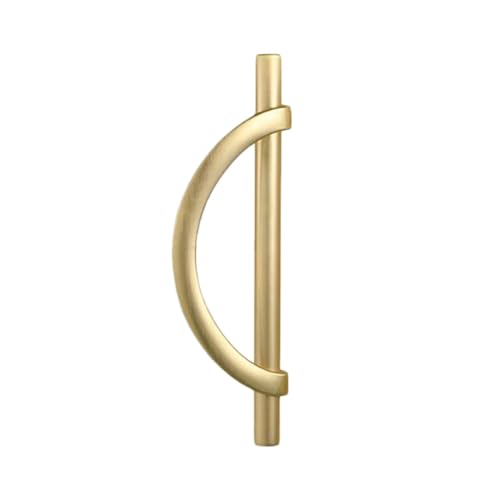 Vjsujehgy 2 Stück Goldene Schrankgriffe, Schubladengriffe, Halbmondförmige Schrankgriffe, Schubladengriffe, Kommodengriffe, Küchenschrankgriffe, Einfache Installation, Einfach zu Verwenden B von Vjsujehgy