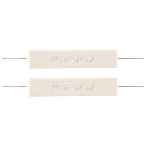 Vjsujehgy 2 Stueck drahtgewickelt Keramik Zement-Widerstaende 8 Ohm 20W 5% von Vjsujehgy