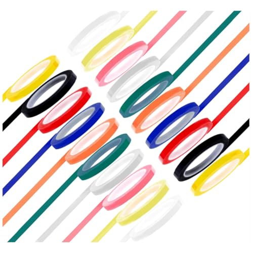 Vjsujehgy 20 Rollen, 10 Farben, Autoklav-Klebeband, 216 Fuß/Länge, 0,24 /B, Instrumenten-Identifikationsband, Autoklavierbar, 270 Fahrenheit von Vjsujehgy