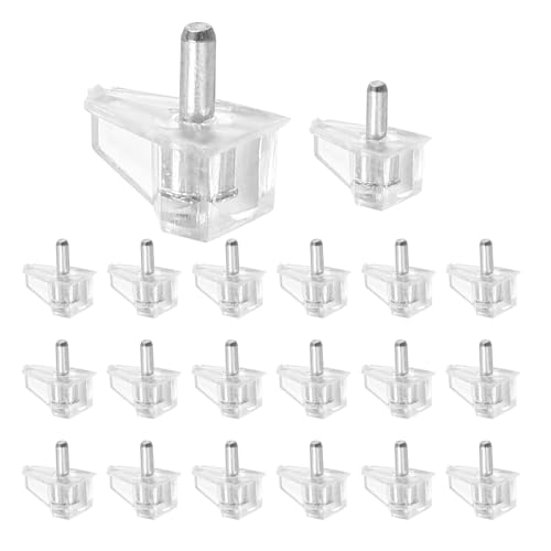 Vjsujehgy 20 StüCk 3 Mm Regal Stifte Durchsichtige Halterungen Schrank Regal Klammern Clips Regal Halterung Halterungen für KüChen MöBel von Vjsujehgy
