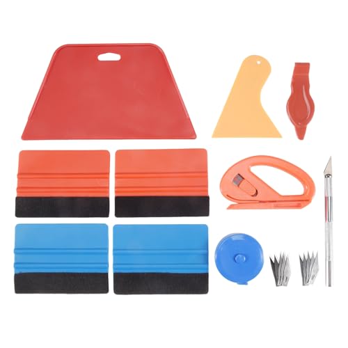 Vjsujehgy 20 StüCk Auto Vinyl Wickeln Werkzeug Kit, Wickeln Rakel Tapeten GläTtung Werkzeug zum Verpacken und Installieren Von Tapeten von Vjsujehgy
