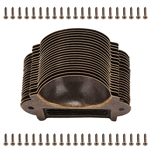 Vjsujehgy 20 StüCke Dateiname Karte Akten Schrank Griffe Etiketten Halter Antike Bronze Schubladen Etikett Pull Kabinett Rahmen Dateiname von Vjsujehgy