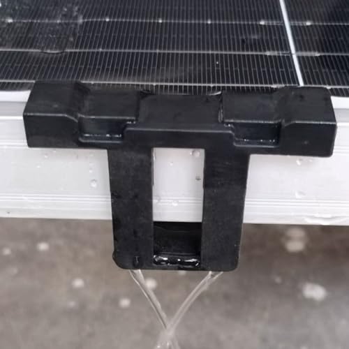 Vjsujehgy 20 Stück Photovoltaik-Panel-Abfluss-Schnalle Oberflächenplatte Solarpanel Wasserablaufklammer für Solarpanel Drainage Schwarz 40 mm Langlebig Einfache Installation von Vjsujehgy