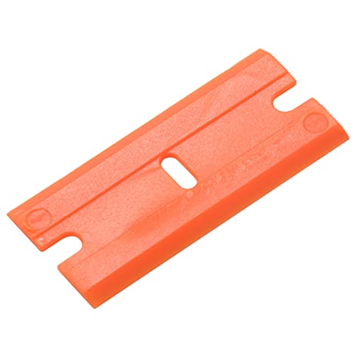 Vjsujehgy 200 STÜCKE Kunststoff Rasier Klingen Doppel Rasier Klingen zum Entfernen Von Abziehbildern Aufkleber Aufkleber und Glas Reinigung von Vjsujehgy