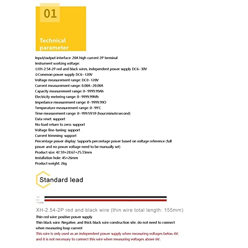 Vjsujehgy 20A 9-In-1-IPS-LCD-Spannungs-Strom-Leistungs-Batterie-Elektrizitäts-Test-Messgerät Vjsujehgy 20A 9-In-1-IPS-LCD-Spannungs-Strom-Leistungs-Batterie-Elektrizitäts-Test-Messgerät von Vjsujehgy