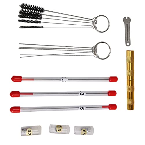 Vjsujehgy 21 StüCke Airbrush DüSenkappen Satz Luftpinsel Nadel Teile Airbrush Nadeln Luftpinsel Reinigungsset Teil von Vjsujehgy