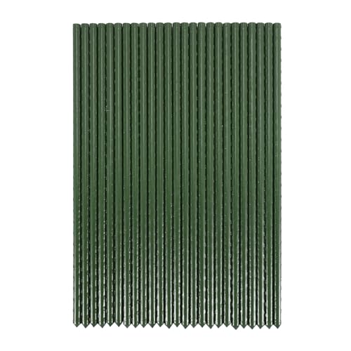Vjsujehgy 25 Pack Garten Pfahl Metall Kunststoff Beschichteter Pflanzen KäFig UnterstüTzt das Klettern für Tomaten, BäUme, Gurken, ZäUne, Bohnen, 40 Cm von Vjsujehgy