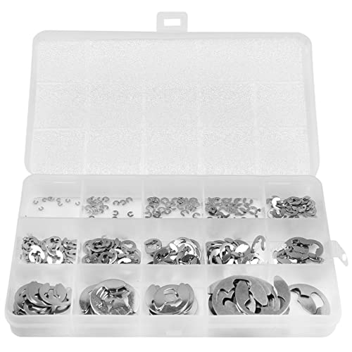 Vjsujehgy 290 Stücke/Set E Clip Sicherungs Ring Unterlegscheiben Sortiments Satz Edelstahl 1,2-15 Mm Externer Sicherungs Ring Clip für Riemen Scheiben Welle Vjsujehgy 290 Stücke/Set E Clip Sicherungs Ring Unterlegscheiben Sortiments Satz Edelstahl 1,2-15 Mm Externer Sicherungs Ring Clip für Riemen Scheiben Welle von Vjsujehgy