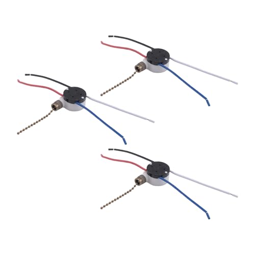 Vjsujehgy 3 StüCk Ze-208S E89885 3-Gang-4-Draht-Zugkettenschalter Deckenventilator Lichtschalter Ersatzteil,A von Vjsujehgy