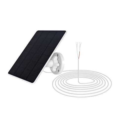 Vjsujehgy 3-W-Solarmodule mit 4 M Verlängerungskabel, Wetterfest, IP65, 360° Verstellbare Halterung für Ring-Türklingel von Vjsujehgy