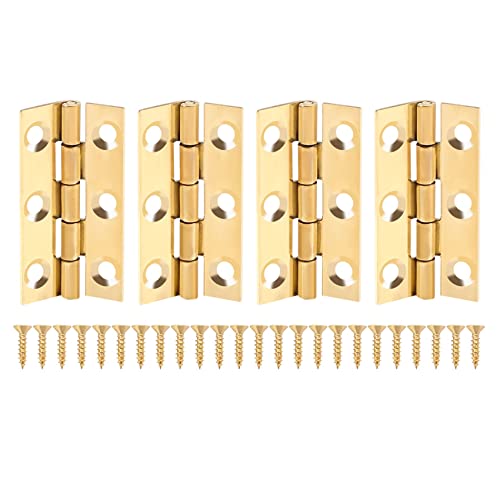 Vjsujehgy 4 StüCk Massives Messing HüFt Scharnier 5,1 Cm Geeignet für Schrank TüRen, Stamm Runde Ecke Zapfen Messing Scharniere mit Schrauben Vjsujehgy 4 StüCk Massives Messing HüFt Scharnier 5,1 Cm Geeignet für Schrank TüRen, Stamm Runde Ecke Zapfen Messing Scharniere mit Schrauben von Vjsujehgy