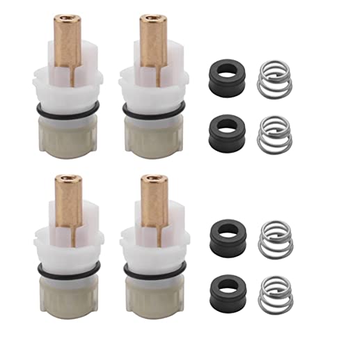Vjsujehgy 4 StüCk RP25513 Wasserhahn Schaft mit Gummi Sitzen und Federn Geeignet für KüChe Wasserhahn Reparatur Set von Vjsujehgy