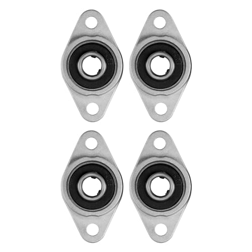 Vjsujehgy 4 Stücke Kfl08 Steh Lager 8 Mm Bohrungs Durch Messer Legierung Rhombische Flansch Lager für Cnc von Vjsujehgy